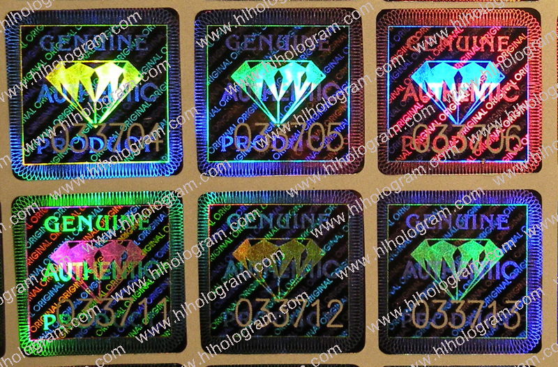 hologram sticker photo